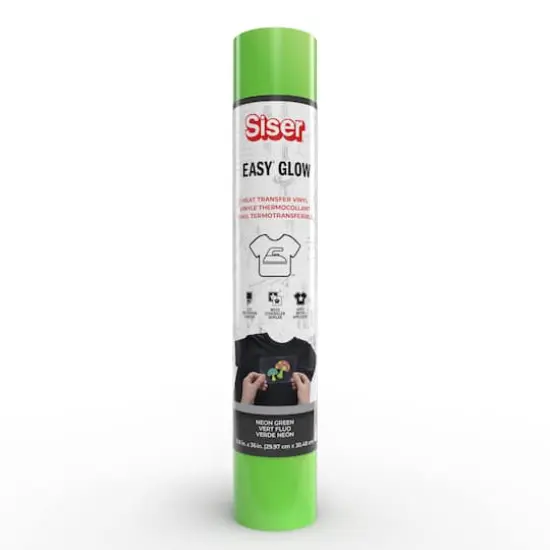 Siser&reg; Easy&reg; Glow Heat Transfer Vinyl Neon Green {3}