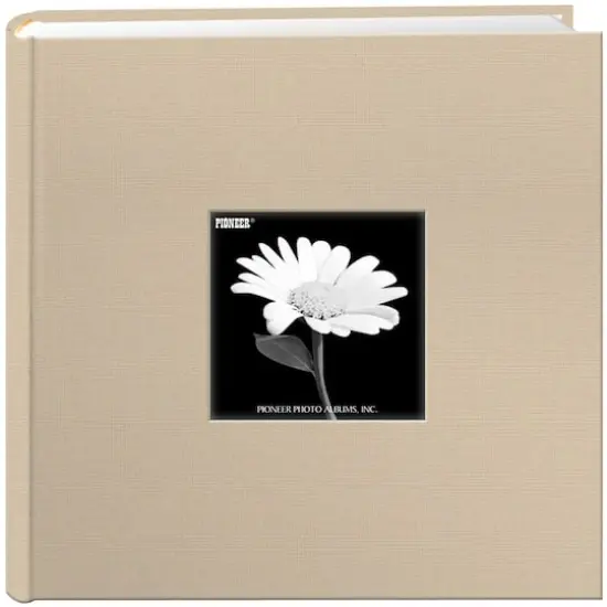 Pioneer&reg; Biscotti Beige Cloth Frame Photo Album, 9" x 9" {3}