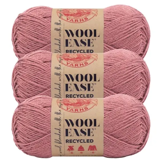 3 Pack Lion Brand&reg; Wool-Ease&reg; Recycled Solid Yarn Terracotta {1}
