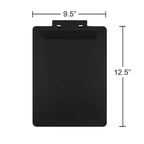JAM Paper Black Legal Aluminum Premium Clipboard with Hinge {5}