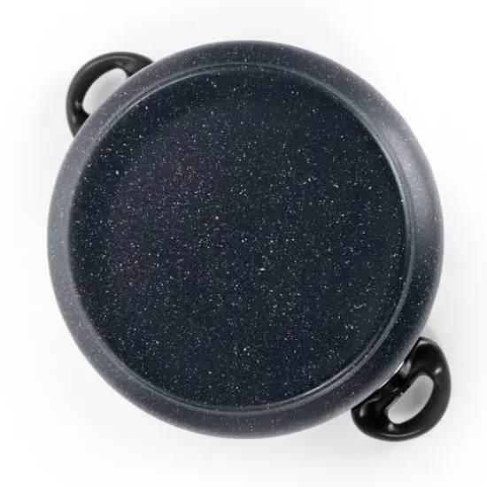 Gibson Home&reg; Leighton 3-Piece 8.5qt. Black Nonstick Steel Pasta Pot with Steamer {7}