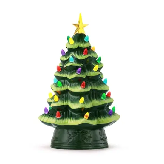 12" Green Nostalgic Christmas Tree {1}