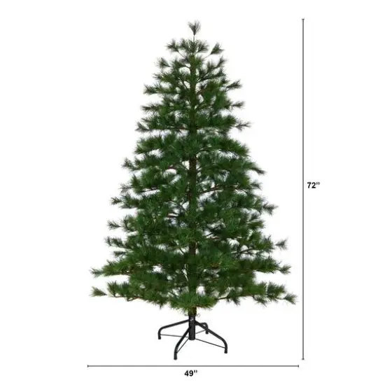 6ft. Unlit Yukon Mixed Pine Artificial Christmas Tree {3}