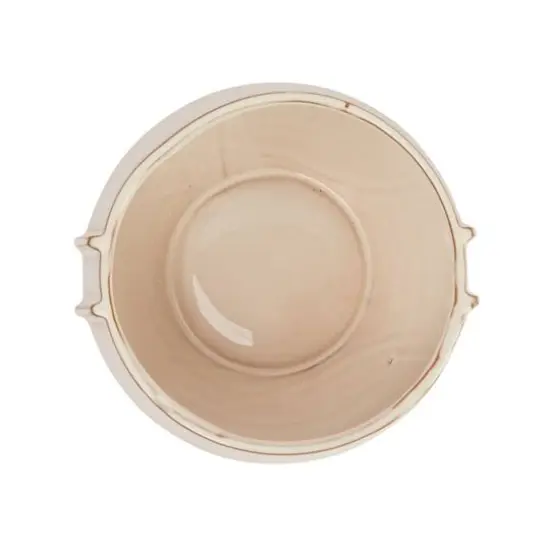 Hello Honey&reg; 9" Ivory Reactive Glaze Stoneware Planter {5}