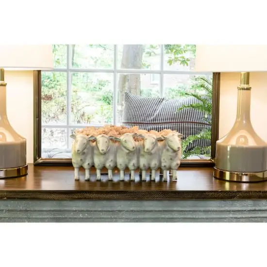 Hello Honey&reg; White 13" Sheep Planter {8}