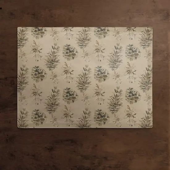 Pine Cones on Brown Cotton Twill Placemat {3}