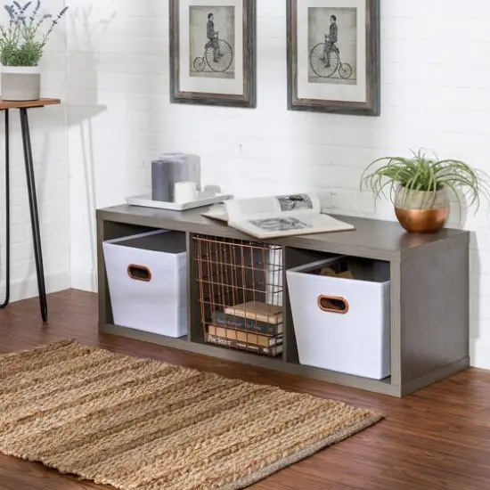 Honey Can Do 3-Cube Premium Laminate Storage Organizer {4}