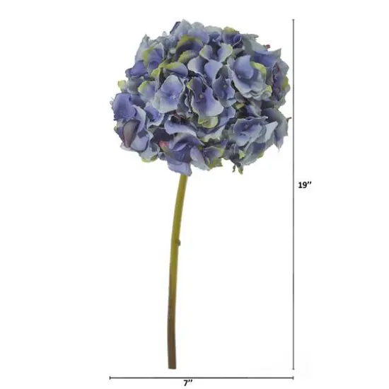 19" Hydrangea Stem, 6ct. Dark Blue {3}