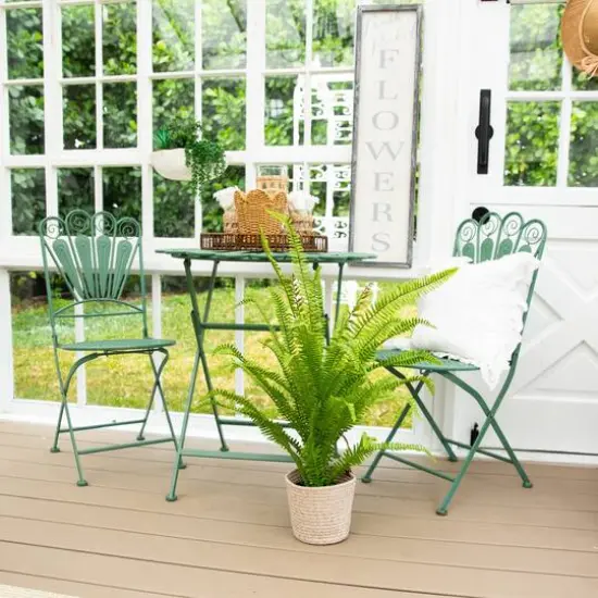 3ft. UV Resistant Artificial Boston Fern Potted Plant with Real Touch Leaves (Indoor/Outdoor) {6}