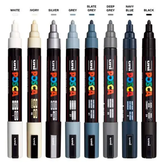 POSCA PC-5M Monotone Paint Marker Set {4}
