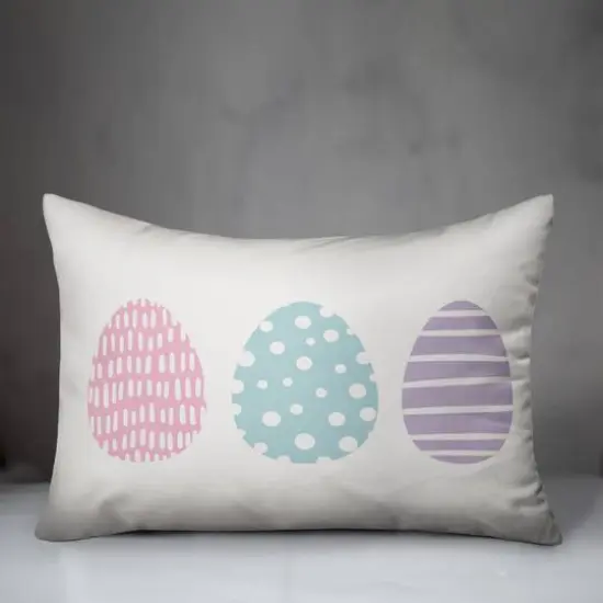 Tri Eggs 3 14" x 20" Indoor / Outdoor Pillow {4}