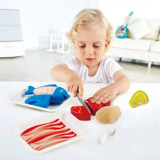 Hape Tasty Proteins Kitchen Food Playset {6}