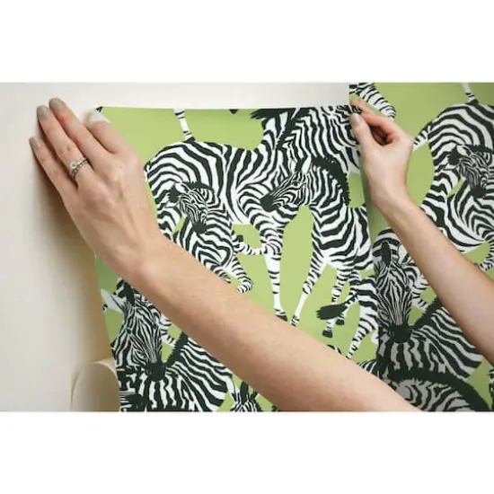 RoomMates Herd Together Peel & Stick Wallpaper Green {10}