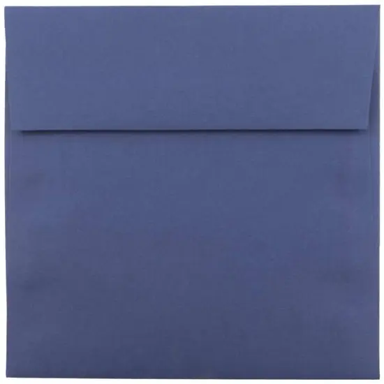 JAM Paper 6.5" x 6.5" Premium Invitation Envelopes, 25ct. Presidential Blue {1}
