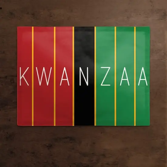Kwanzaa Rectangle Poly Twill Placemat {3}