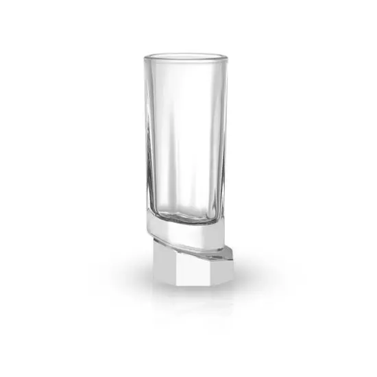 JoyJolt® 1.69oz. Aqua Vitae Octagon Off Base Shot Glasses, 4ct. {4}