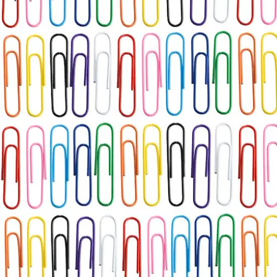 JAM Paper 2" Assorted Color Jumbo Paper Clips, 10 Packs of 75 {4}