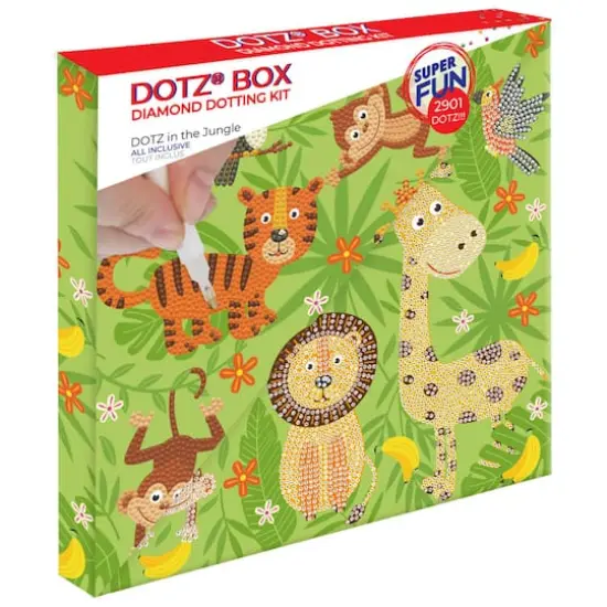 Diamond Dotz® DOTZ in the Jungle DOTZ® BOX Diamond Painting Kit {4}