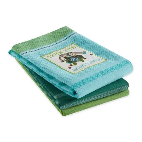 Assorted Weed It Embellished Dishtowel (Set of 3) {3}