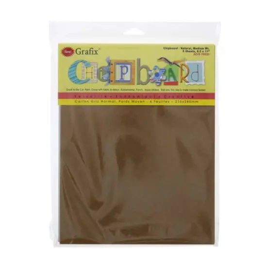 Grafix&reg; 8.5" x 11" Chipboard, 6ct. {1}