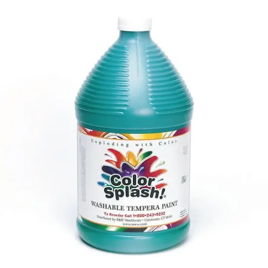 Color Splash!&reg; Liquid Tempera Paint, 128oz. Green {1}