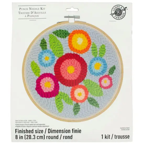 Flowers Punch Needle Kit by Loops & Threads&reg; {4}