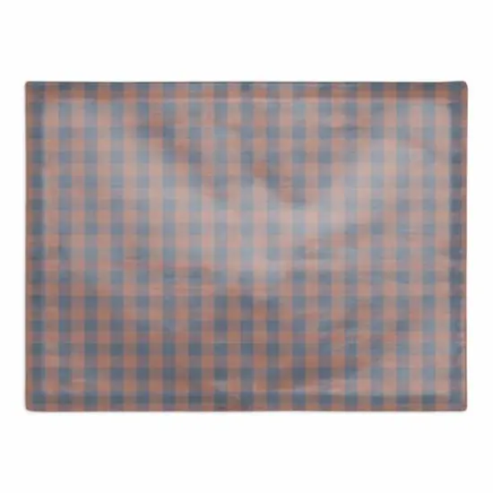 Plaid Cotton Twill Placemat Maroon {1}