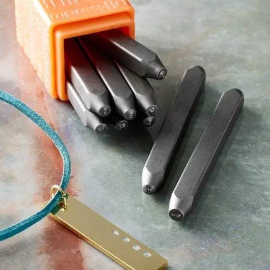 ImpressArt&reg; Sans Serif Number Metal Stamp Set {3}