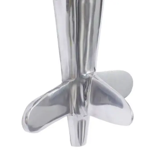 Silver Aluminum Contemporary Wall Hook {4}