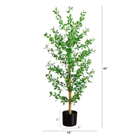 4ft. Artificial Shady Lady Black Olive Tree {3}