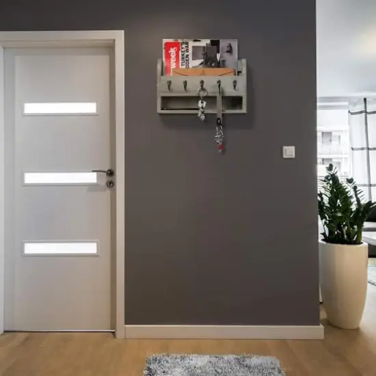 NEX&trade; Rustic Gray Wood Wall Mounted Mail & Key Holder {6}