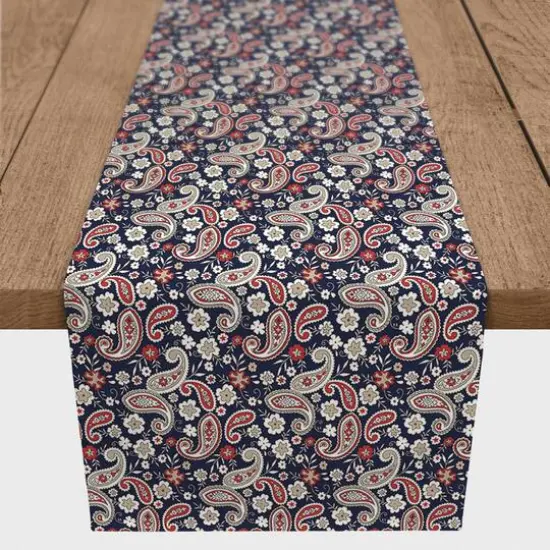 Patriotic Paisley Poly Twill Table Runner {2}