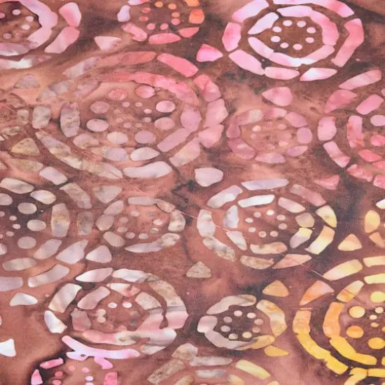 Feldman Premium Indonesian Batik Brown Tonal Tile Fabric {1}
