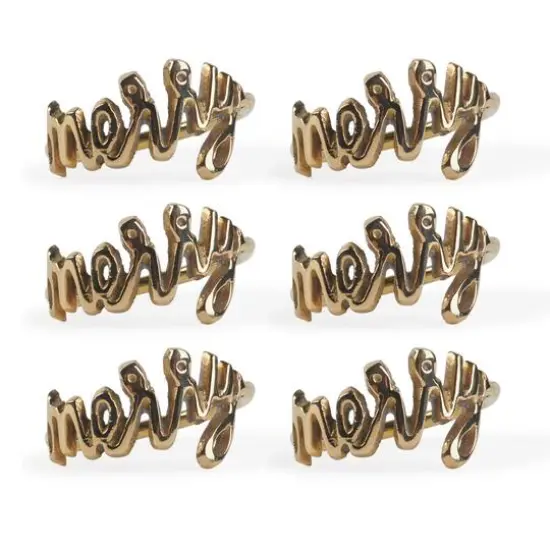 DII&reg; Merry Napkin Rings, 6ct. {1}