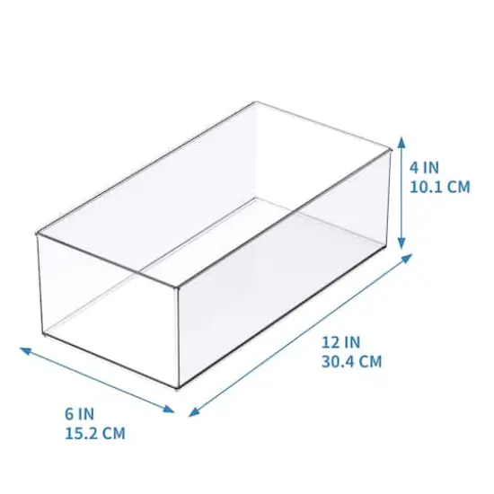 12" x 6" Clear Stacking Storage Bin by Simply Tidy&trade; {5}