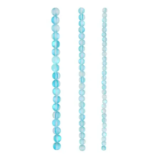 Aqua Matte Glass Round Beads by Bead Landing&trade; {4}
