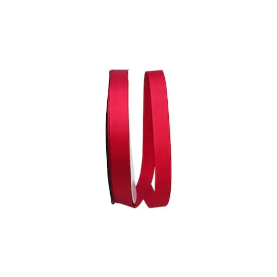 JAM Paper 7/8" x 100yd. Soliterra Taffeta Ribbon Cranberry {1}
