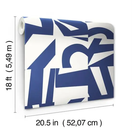 RoomMates Emily Rayna Inside The Box Peel & Stick Wallpaper Blue {8}