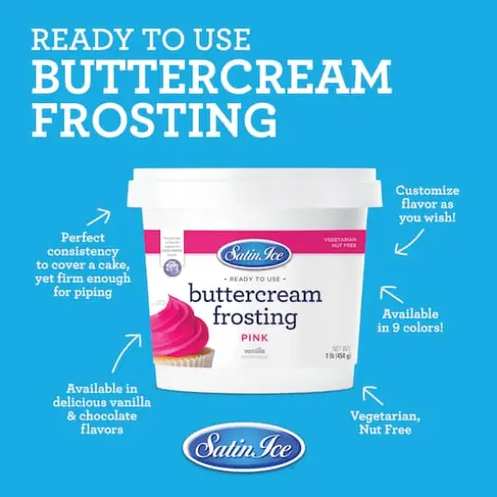 Satin Ice&reg; Buttercream Frosting Pink {7}