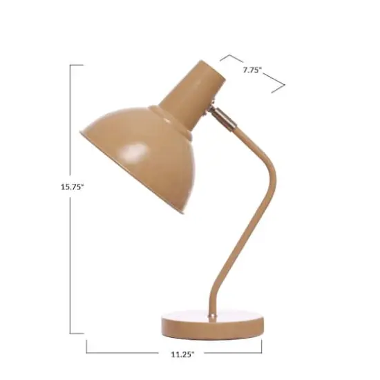 Hello Honey&reg; 16" Nude Metal Articulating Table Lamp {6}