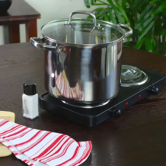 Oster Adenmore 12qt. Stainless Steel Stock Pot With Tempered Glass Lid {3}