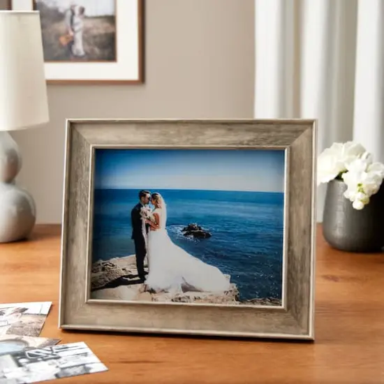 Expressions&trade; Light Gray Wood Grain Frame by Studio D&eacute;cor&reg; {4}