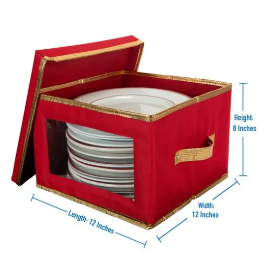 Simplify Holiday Dinner Plate Storage Box {9}