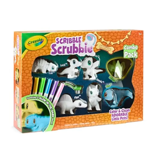 Crayola&reg; Scribble Scrubbie Dinosaur Glow Combo Pack {4}