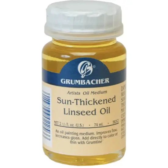 Grumbacher&reg; Sun-Thickened Linseed Oil, 2.5oz. {1}
