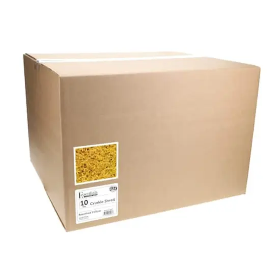 Essentials by Leisure Arts Crinkle Shred Box, 10lb. Assorted Yellow {5}