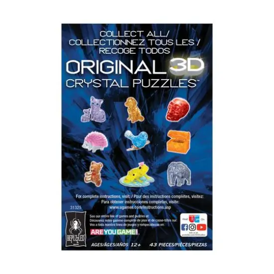3D Crystal Puzzle - Rubber Duck (Pink) {5}