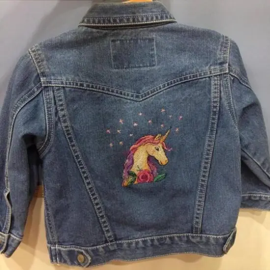 MP Studia Unicorn Cross Stitch On Clothes Kit {6}