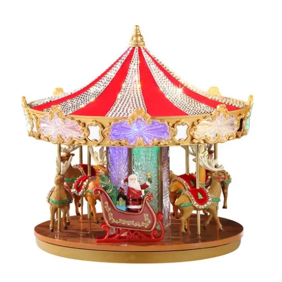 12" Swarovski&reg; LED Holiday Carousel {1}