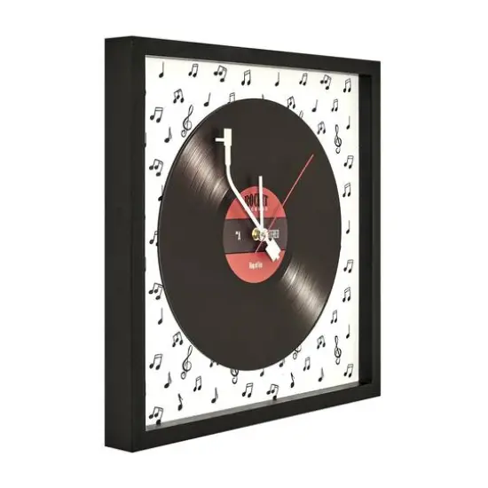 American Art Decor Framed Vinyl Wall Clock {1}